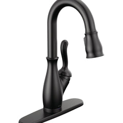 Leland Pull Down Touch Bar Faucet with Handles in Matte Black | product photo