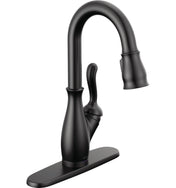Leland Pull Down Touch Bar Faucet with Handle in Matte Black