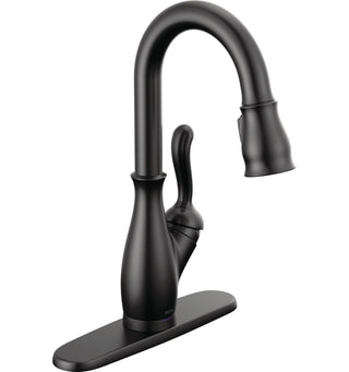 Leland Pull Down Touch Bar Faucet with Handle in Matte Black