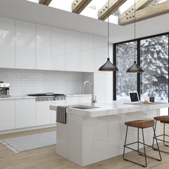 Stellen Pull Down Touchless Single Handle Kitchen Faucet in Stainless Steel | product photo