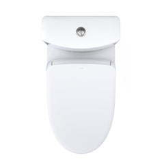 Aquia® IV 1.28 GPF Elongated Floor Mounted One-Piece Toilet (Seat Included) in Cotton | product photo
