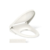 Purewash E930 Elongated Bidet Toilet Seat With Remote Control in Biscuit