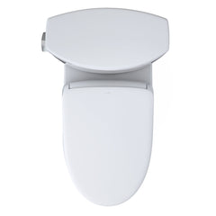 WASHLET 1.28 GPF Elongated Floor Mounted Two-Piece Toilet (S7 Bidet Seat Included) with Auto Flush in Cotton | product photo