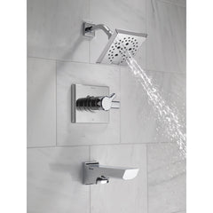 Pivotal® Tub and Shower Faucet Trim Kit with H2Okinetic® Technology in Lumicoat Chrome | product photo