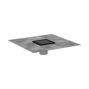 RainDrain 4" x 4" Tileable Drain Cover in Matte Black