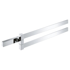 Selection Cube 18" Wall Mounted Towel Bar in Starlight Chrome | product photo