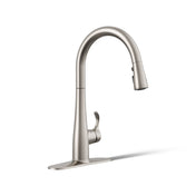 Simplice Touchless Pull-Down Kitchen Sink Faucet with Three-Function Sprayhead