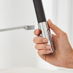 Concetto™ Semi-Pro Dual Spray Pull Down Single Handle Kitchen Faucet in StarLight Chrome | detail photo