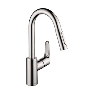 Focus Pull Down Single Handle Kitchen Faucet in Chrome