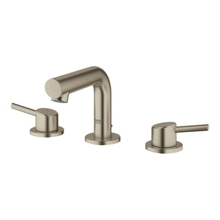 Concetto™ Mid-Arc Widespread Bathroom Faucet with Drain Assembly in Brushed Nickel