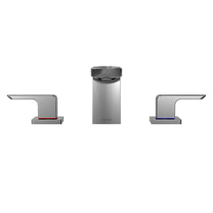 GR Series 1.2 GPM Two Handle Widespread Bathroom Sink Faucet with Drain Assembly, Polished Chrome | product photo