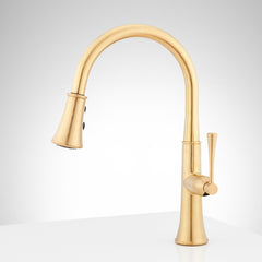 Perdita Pull-Down Kitchen Faucet in Brushed Gold | product photo