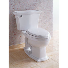 Eco Clayton® Two-Piece Elongated 1.28 GPF Universal Height Toilet in Cotton | product photo