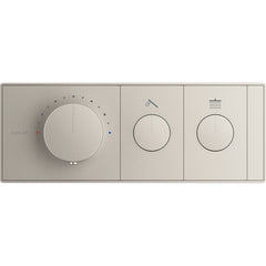 Kohler Anthem Two-Outlet Thermostatic Valve Control Panel With Recessed Push Buttons | product photo