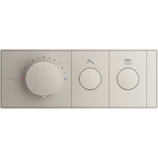 Anthem Two-Outlet Thermostatic Valve Control Panel With Recessed Push Buttons