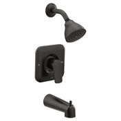 Rizon Tub and Shower Faucet with Handle and Posi-Temp in Matte Black