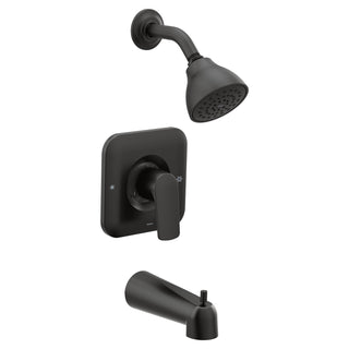 Rizon Tub and Shower Faucet with Handle and Posi-Temp in Matte Black