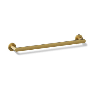 Composed Wall Mounted Towel Bar in Vibrant Brushed Moderne Brass