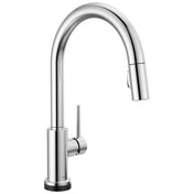 Trinsic Touchless Kitchen Faucet with Touch Technology, Chrome Kitchen Sink Faucet with Pull Down Sprayer, Single Hole, Chrome