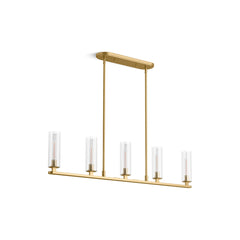 Kohler Crue 45 In. Linear Chandelier in Brushed Brass | product photo