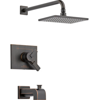 Vero Pressure-Balanced Tub and Shower Faucet Trim Kit with H2Okinetic Technology in Venetian Bronze