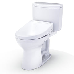 WASHLET+® Drake® II 1G® Two-Piece Elongated 1.0 GPF Toilet and WASHLET+® S5 Bidet Seat, Cotton White - MW4543446CUFG#01 | product photo