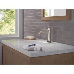 Bonacci Single Hole Bathroom Faucet with Touch2O and Touchless Technology, Stainless Bathroom Faucet, Diamond Seal Technology, Lumicoat Stainless | product photo