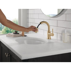 Trinsic Pull Down Bathroom Faucet in Champagne Bronze | product photo