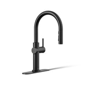 Crue Single Handle Pull Down Kitchen Faucet with Three-Function Pull Down Sprayer