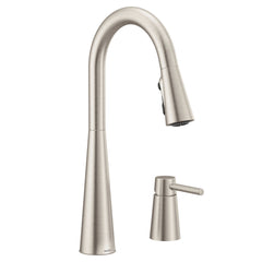 Sleek High Single Handle Kitchen Faucet in Spot Resist Stainless | product photo
