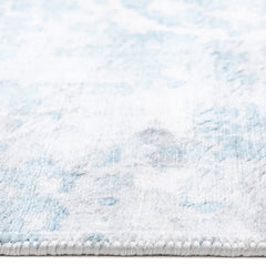 Abstract Area Rug, 5 ft x 8 ft in Cream Cotton Blend