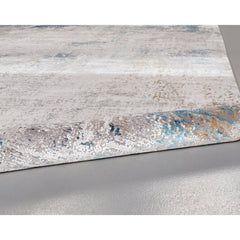 Abstract Area Rug, 6'6" x 9'6" in Ivory