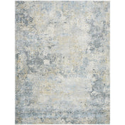Abstract Area Rug, 6 ft 7 in x 9 ft 2 in with Machine Woven Polypropylene and Polyester