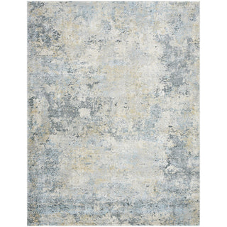 Abstract Area Rug, 6 ft 7 in x 9 ft 2 in with Machine Woven Polypropylene and Polyester