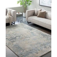 Abstract Area Rug, 6 ft 7 in x 9 ft 2 in with Machine Woven Polypropylene and Polyester