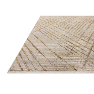 Abstract Area Rug, 7'10" x 10' in Yellow, Brown, Beige and Gold