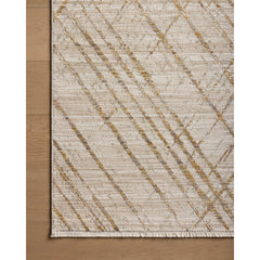 Abstract Area Rug, 7'10" x 10' in Yellow, Brown, Beige and Gold