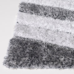 Abstract Area Rug, 7'10" x 9'10" in Gray Polyester
