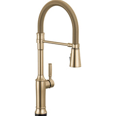 Renaldi Touchless Pull-Down Kitchen Faucet with Touch Technology in Lumicoat Champagne Bronze | product photo