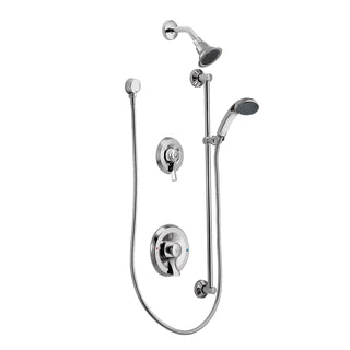 M-Dura Posi-Temp Pressure Balancing Eco-Performance Shower and Handshower Trim, Valve Required in Chrome