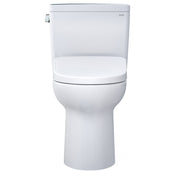 Washlet+ 1.6 GPF Elongated Floor Mounted Two-Piece Toilet (Seat Included) with Auto Flush in Cotton