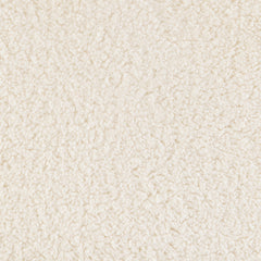 Accent Armchair in Cream Sherpa with Coffee Bean Solid Wood Legs