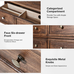 Accent Cabinet, 3-Drawer Solid Wood, Walnut, Gold Hardware, Cabriole Legs
