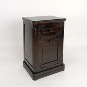 Accent Cabinet in Brown Birchwood with 1 Drawer and Drop Down Door