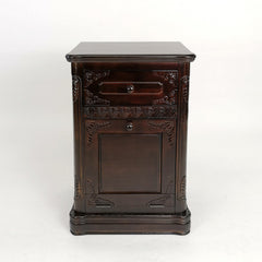 Accent Cabinet in Brown Birchwood with 1 Drawer and Drop Down Door