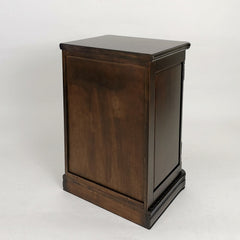 Accent Cabinet in Brown Birchwood with 1 Drawer and Drop Down Door