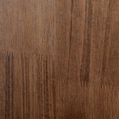 Accent Cabinet in Brown Solid Wood with Fluted Glass Door