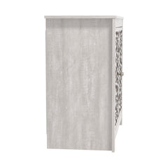 Accent Cabinet Set, Dusty Gray Oak with Aluminum Hardware