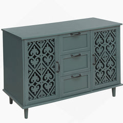 Accent Cabinet, Two Doors and Three Drawers, Manufactured Wood
