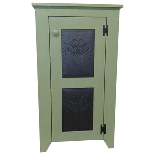 Accent Cabinet with 1 Door, Black Solid Wood